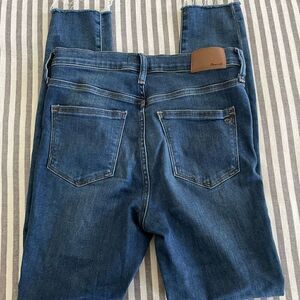 Madewell 9" Mid-Rise Skinny Jeans Button-Front Edition Size 26